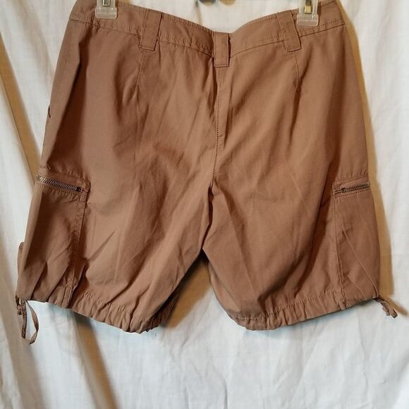 VS London Jeans Chino Brown Cargo Shorts Size 2 MC - Picture 5 of 6